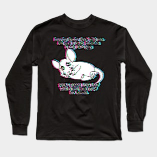 You're Gonna Have Beef With A Silly Little Guy? (Glitched Version) Long Sleeve T-Shirt